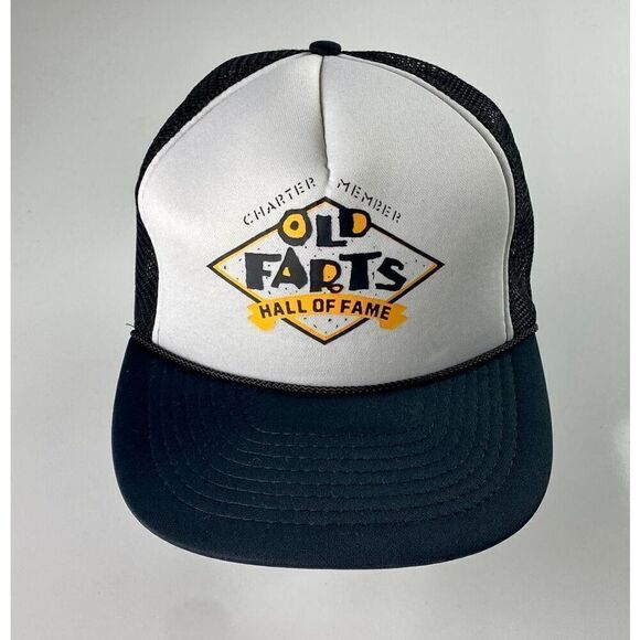Vintage Mohrs Old Farts Hall of Fame Charter Member Snapback Trucker Hat Cap - Picture 1 of 7